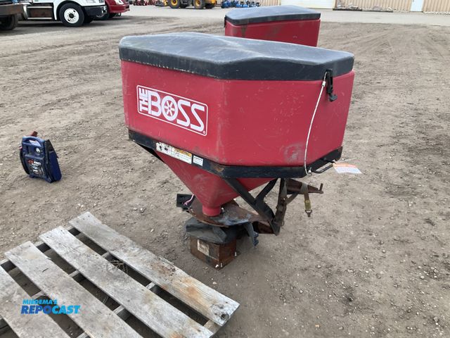 Lot 2-42947 - Boss tailgate salt spreader for parts or repair, electric drive spreader wheel - wheel is seize/will...