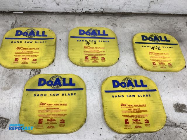 Lot 2-67946 - Lot of (5) DoAll bandsaw blades, sizes may vary