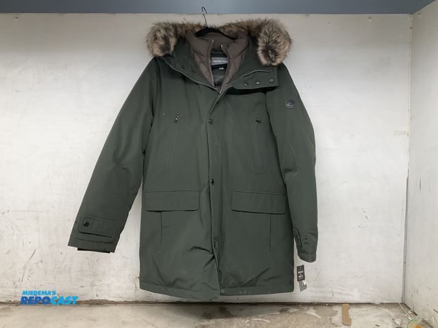 Lot 2-60933 - 1 New Michael Kors size large winter coat with faux fur hood lining, 85% polyester/ 15% cotton shell...