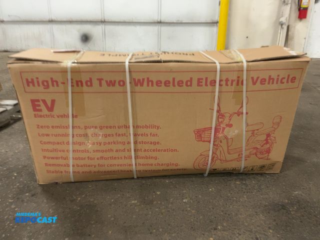 Lot 2-21931 - New SDLANCH EV Electric Scooter, Battery Operated, Steel Frame, Painted Plastic Shell, LED Running L...