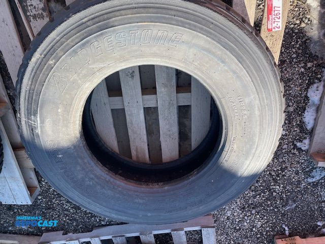 Lot 2-72677 - 1 Recapped Bridgestone 11 R 22.5 tire.