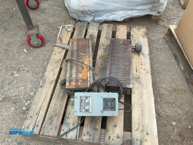 Lot 2-69468 - Lot of industrial equipment including an electro-matic magnetic chuck control, and (2) permanent mag...