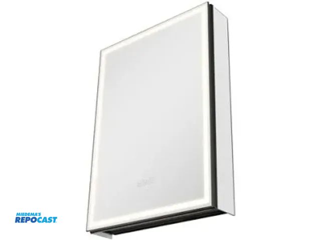 Lot 2-27751 - Vevor recessed wall mounted medicine cabinet with light up frame measuring 20” x 28”. (CAD-305)