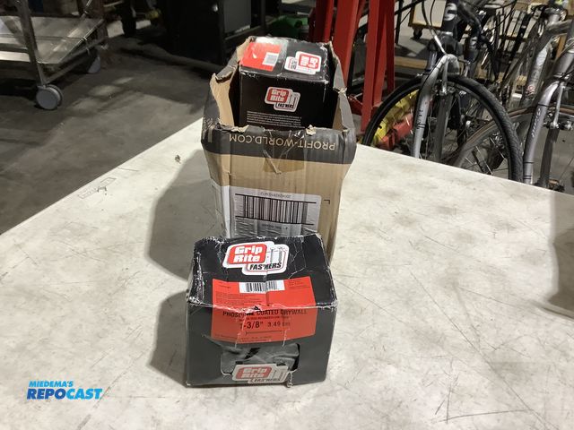Lot 2-39479 - (4) 5lb Boxes of Grip Rite 1 3/8” Phosphate Coated Drywall Nails.