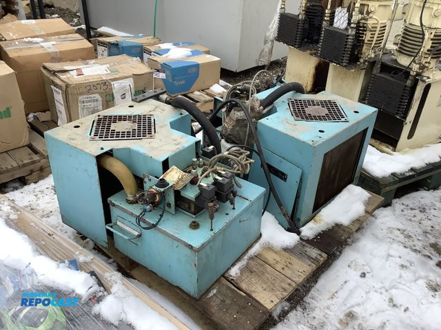 Lot 2-15665 - Lot of (2) Misc. Hydraulic Power Units, Mobil 1405 Hydraulic Oil Only, with Alpak Size D80C 3PH Indu...