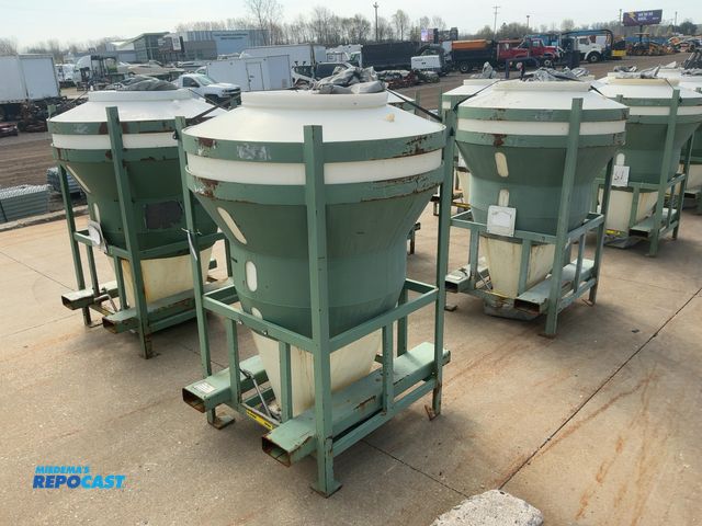 Repocast.com - Lot 2-34890 - (1) Used Material Storage Hopper, Metal ...