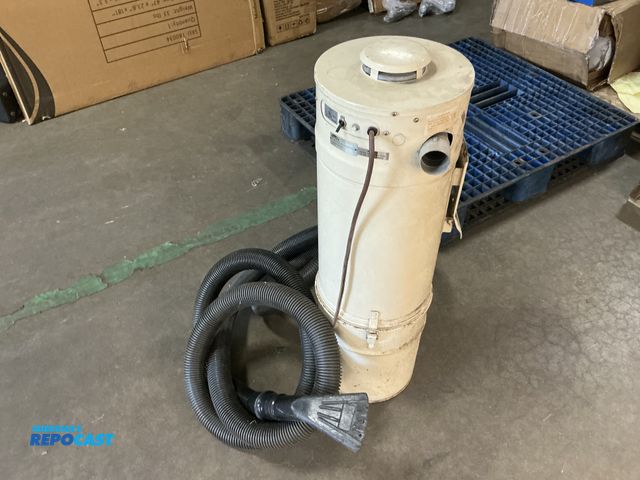 Lot 2-96645 - Broan white metal canister vacuum.