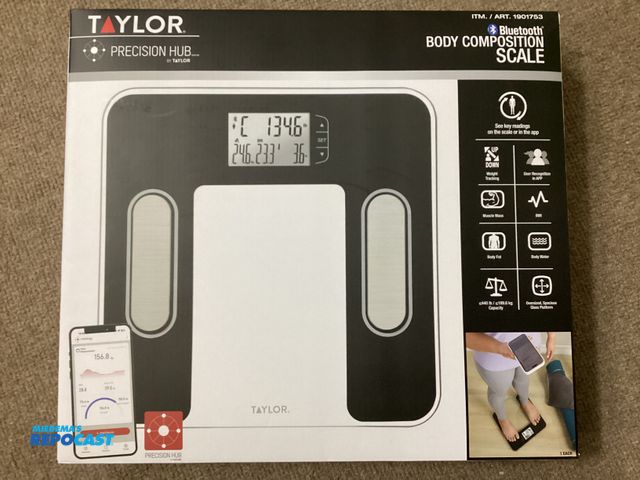 Lot 2-19221 - New Taylor Precision Hub Body Composition Scale with Bluetooth. Includes muscle mass, BMI, body fat,...