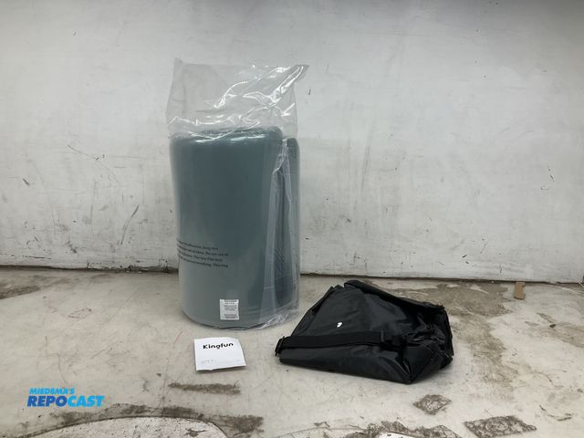 Lot 2-73448 - Kingfun twin size blue/green travel mattress  (36”x75”x3”)