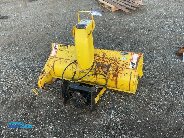 Lot 2-30491 - John Deere 46" Single Stage Snowblower Attachment, belt driven, hydraulic lift/lower, manual chute s...