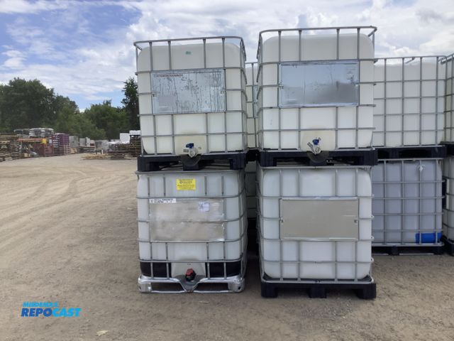 Lot 2-41153 - Lot of (4) plastic IBC totes approx. 39”x47”x46”