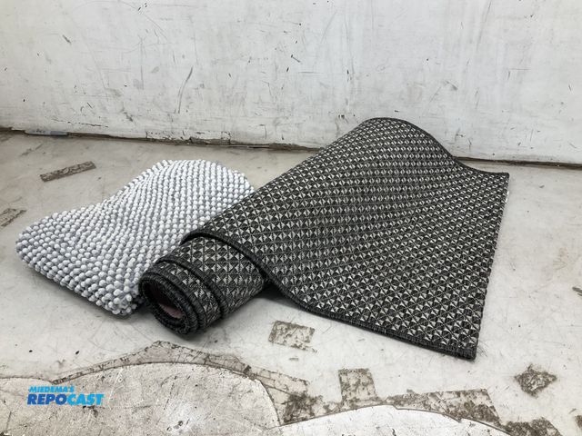 Lot 2-95991 - 33.5”x20.5” bathroom rug, and a 24”x84.5” Mineral Spring non-skid floor runner rug