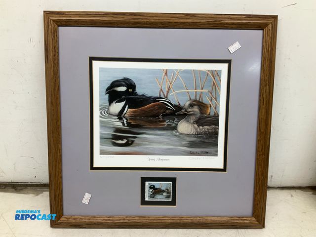 Lot 2-18862 - Lot of (1) Michigan Ducks Unlimited Sponsor’s Print, “Spring Mergansers” by Claudia Nielsen.