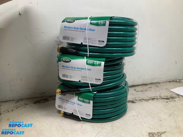 Lot 2-92479 - Lot of (3) Scott’s 5/8”x100’ Medium Duty Reinforced Garden Hose