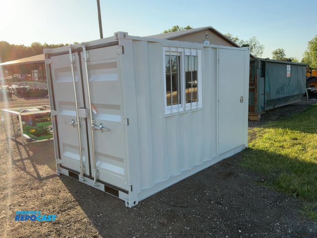 Lot 2-44603 - New 10’4” Job Site Storage Container, 10’4” x 6’ x 78-1/2” tall overall, Swing Doors on One End with...