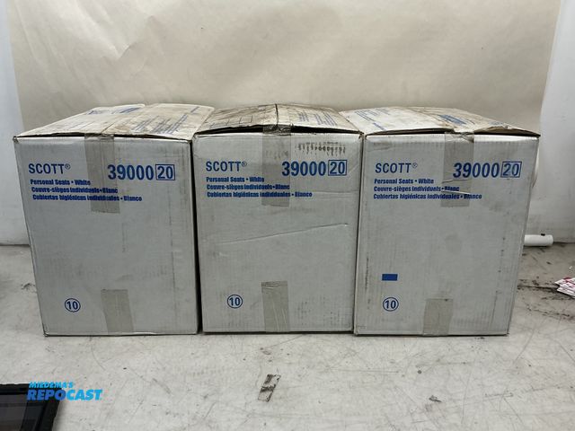 Lot 2-24821 - lot of (3) scotts 3900 toilet seat covers ( 20 packs x 250, 5000 seat covers per case