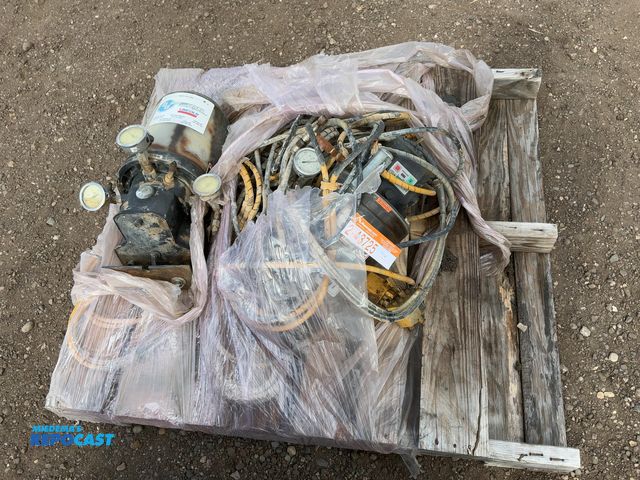 Lot 2-43725 - (2) Used Lincoln Auto Lube Grease Pumps for Equipment with Assorted Hose