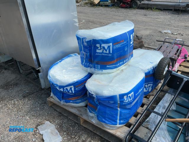 Lot 2-99742 - Skid lot of John’s Manville unfaced rolls of 2x6 wood framing