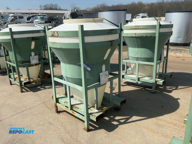 Repocast.com - Lot 2-34888 - (1) Used Material Storage Hopper, Metal ...