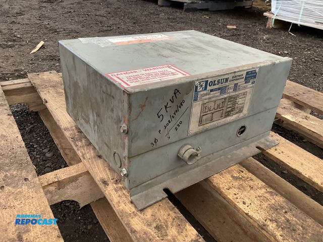 Lot 2-40478 - Olsun Electrics 5KVA 3 Phase Transformer