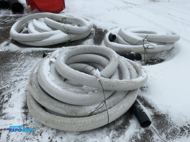 Lot 2-42823 - (3) Sections of 4” Perforated Drain Sock Tile, unknown lengths