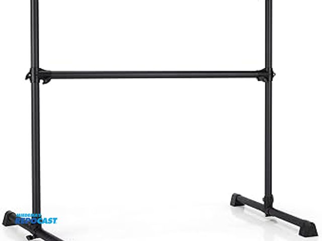 Lot 2-99543 - Costway SP37498 portable double bar ballet barre freestanding dance bar for kids/adults