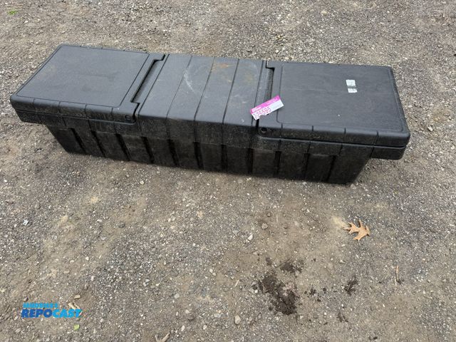 Lot 2-25598 - BLACK PLASTIC TRUCK TOOL BOX FOR FULL SIZE PICKUP