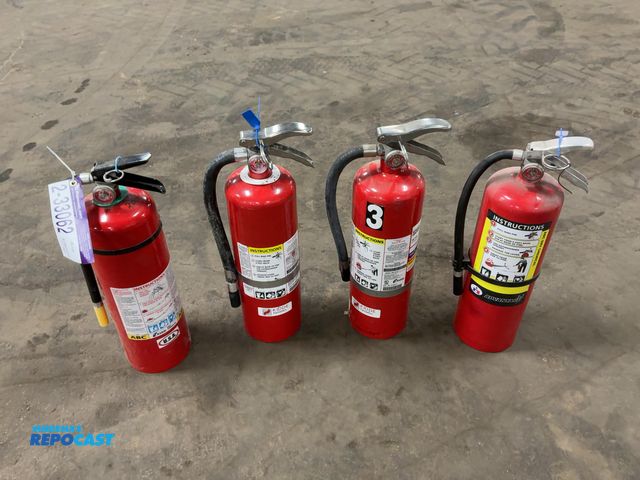 Lot 2-33062 - (4) Assorted 10lb Fire Extinguishers, all have outdated inspections