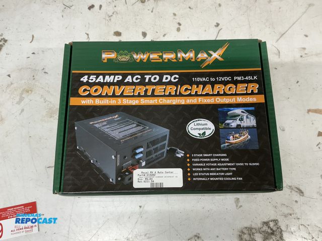 Lot 2-74269 - 1 New PowerMax PM3-45LK Converter/Charger 45 Amp AC to DC