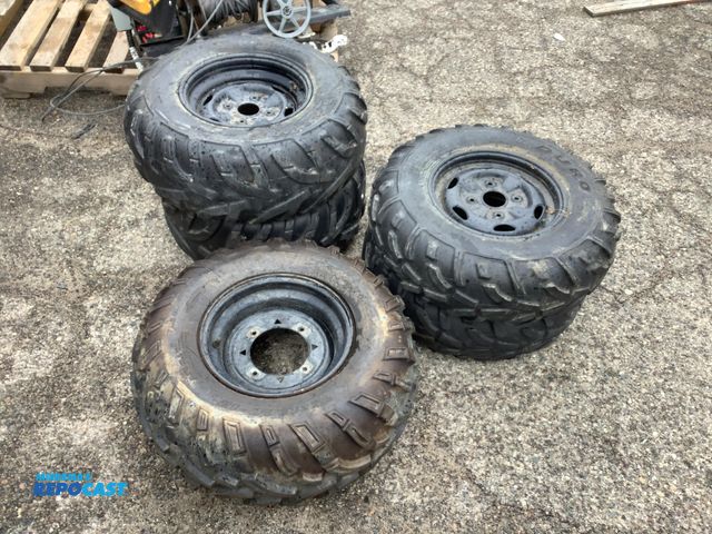 Lot 2-35877 - (5) Assorted ATV Tires w/ Rims, including Duro AT25x8-12 Tires, (2) Duro AT25x10-12 Tires, and (1) K...