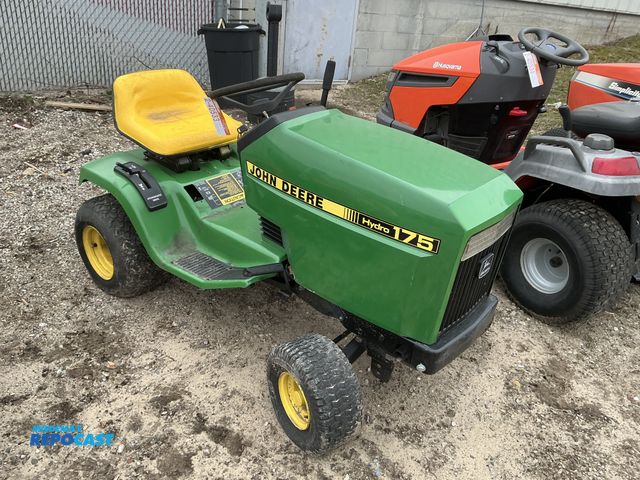 Lot 2-40533 - John Deere  MOO175X420112 Riding Lawn Mower (1) green John Deere lawn tractor 175 hydro