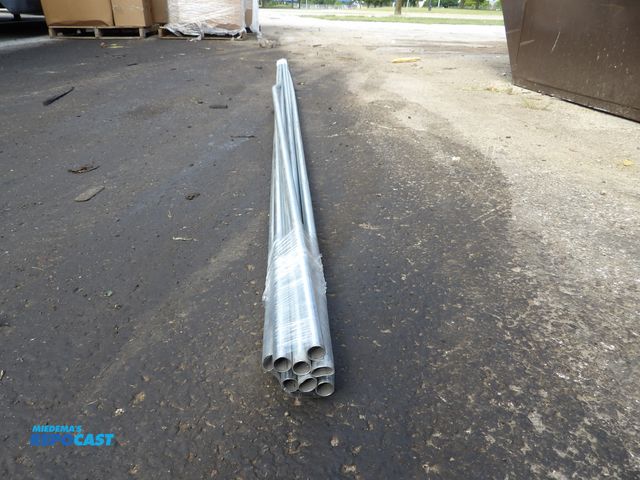 Lot 2-51101 - lot of 10 steel conduit, 1/2" x 10'