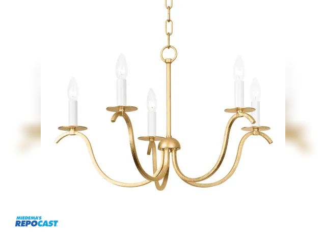 Lot 2-96522 - Mitzi H809805-GL Jaclin 5-Light Chandelier