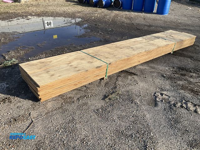 Lot 2-73260 - Skid lot of (16) multi type layered long lumbar boards approx. 13’ x 1.2’
