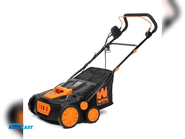Lot 2-13627 - WEN DT1315 15-Inch 13-Amp 2-in-1 Electric Dethatcher and Scarifier with Collection Bag