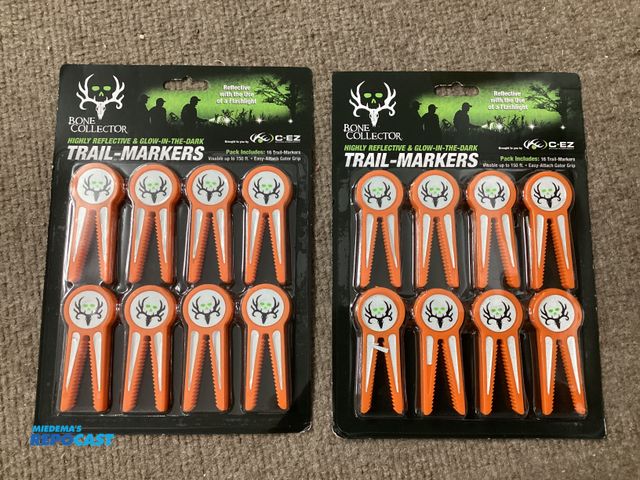 Lot 2-27497 - Two new 16 packs of Bone Collector highly reflective and glow-in-the-dark trail markers. Reflective ...