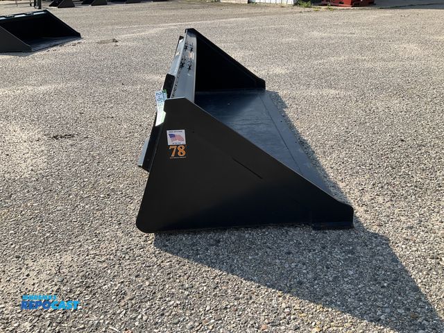 Lot 2-61940 - New Tomahawk 78" Smooth Bucket Quick Attach Welded on High Carbon Cutting Edge