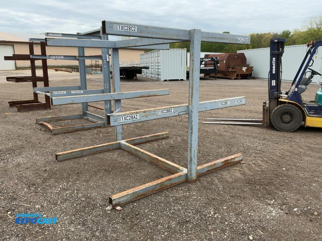 Lot 2-34461 - Metal Two Sided Cantilever Rack, welded together, arms stick out 44-1/2”, 83”x94”x78” tall