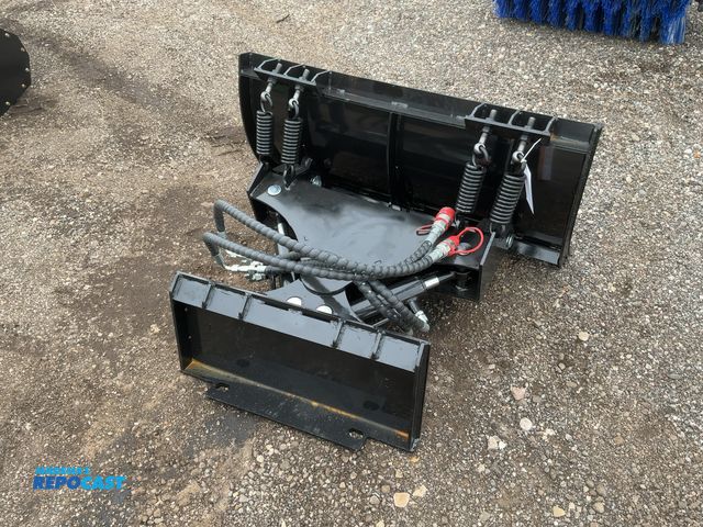 Lot 2-40825 - New SDLANCH 39" Plow Blade Mini Skid Steer Attachment, Spring Trip, Bolt on Metal Cutting Edge, Hydr...
