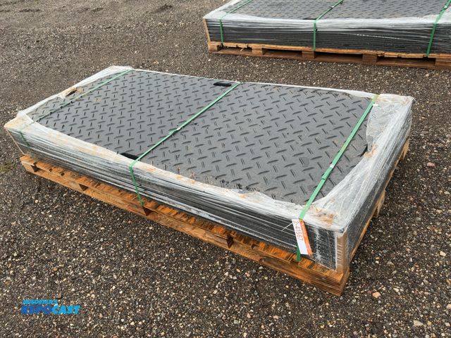 Lot 2-41567 - (15) New SDLANCH Ground Protection Mats, Approx. 41" wide x 94-1/2" long x1/2” thick, diamond plate ...