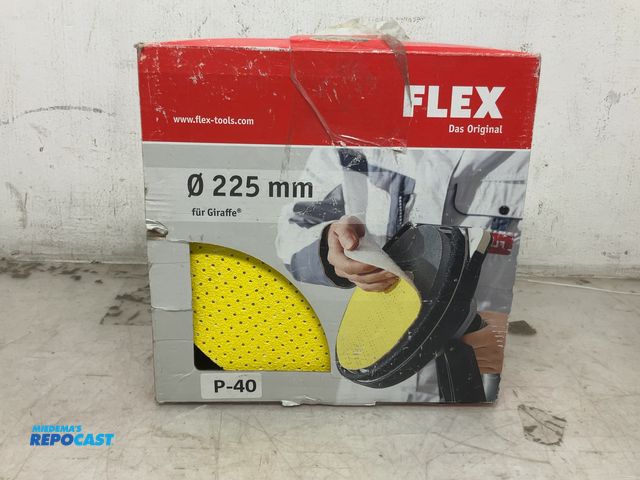 Lot 2-35362 - Flex 9” 25 pack of 40 grit Velcro sanding paper