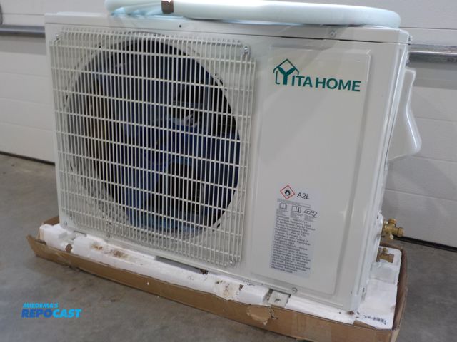 Lot 2-30285 - New Lyita home / office split type room air conditioner. Cooling capacity 17,000 BTU. Heating capaci...