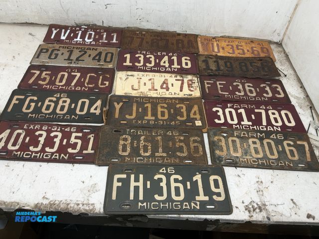 Lot 2-74487 - Lot of (16) Old Vintage Michigan License Plates