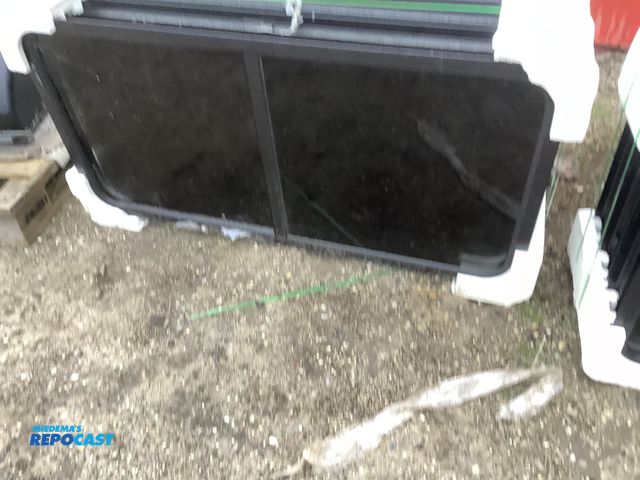 Lot 2-74453 - (6) lippert RV tinted windows rounded corners black 49” x 26”