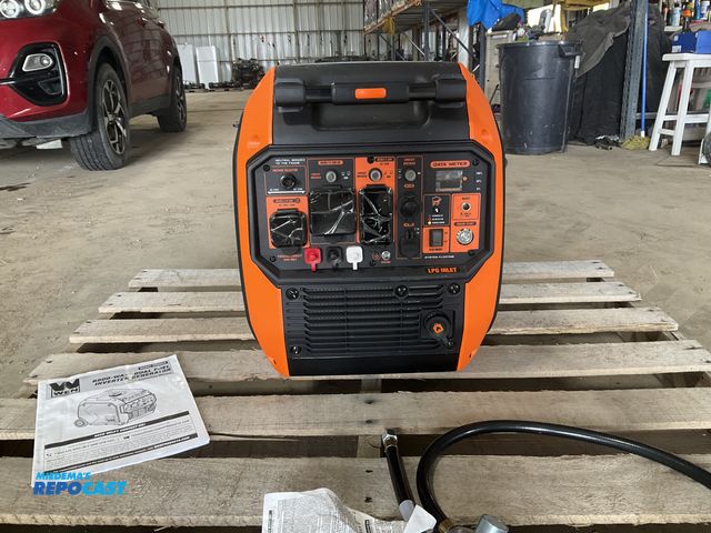 Lot 2-70384 - WEN DF680iX Portable Gas Powered Electric Start Recoil Start Propane Powered 6800-Watt Dual Fuel Inv...