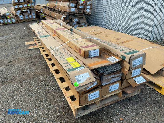 Lot 2-69738 - (10) boxes of Mainstreet double 4” dutchlap siding, double 5” wood grain dutchlap siding, monogram d...