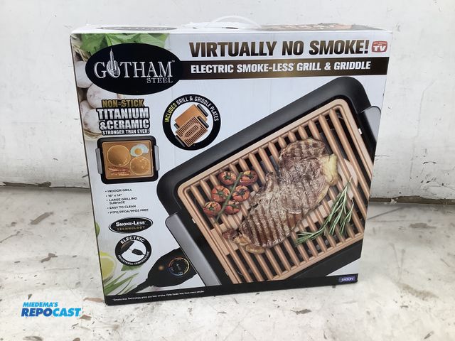 Lot 2-34558 - Gotham Steel electric smokeless grill and griddle