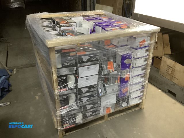 Lot 2-67155 - Skid of various Light kits including Comercial Electric 3” slim LeD trim less recessed kits, Commerc...