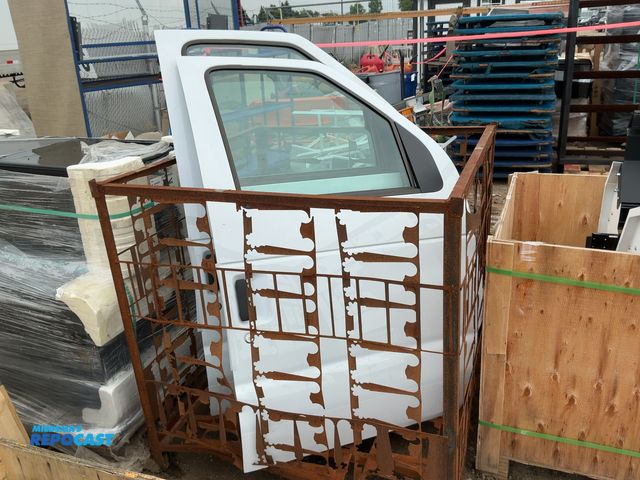 Lot 2-18367 - 2 white ford steel doors