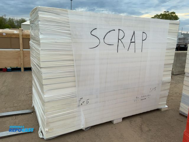 Lot 2-25821 - Lot of (63)9sheets of 3 x 48 x 96 Insulation w/ Foils Face &amp; (39) sheets of 3 x 16 x 96 Insulati...